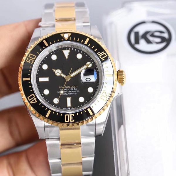 

ks 2836 automatic mechanical movement waterproof montre de luxe reloj para hombre diamond watch luxury relojes de lujo para ho, Slivery;brown