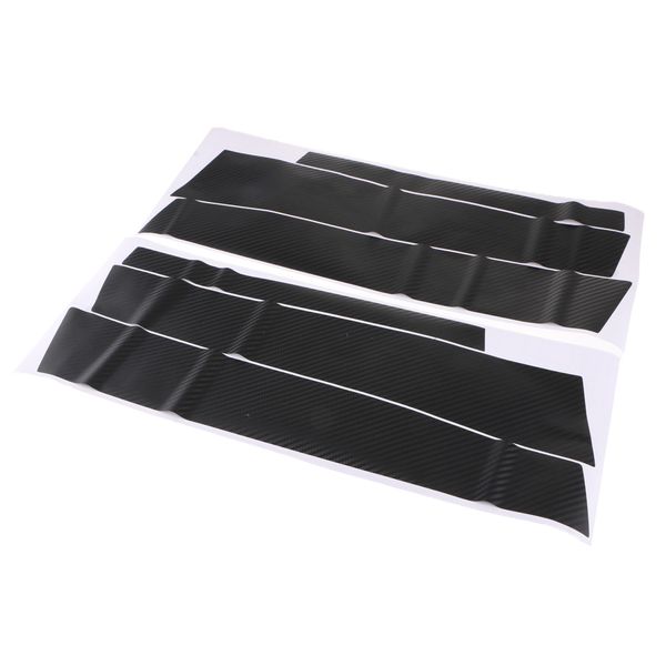 

6 pieces carbon fiber window a b pillars decorative trim cover