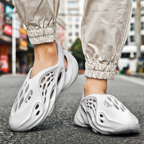 

men sandals 2020 summer couple beach slippers male runners comfort flip-flops slipper men swimming sandals zapatos de hombre, Black