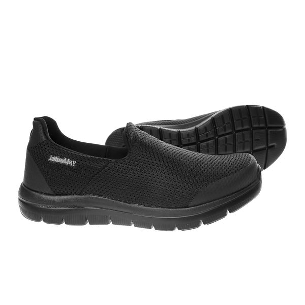 

john may women's sneaker mk-jg9063ts textile black
