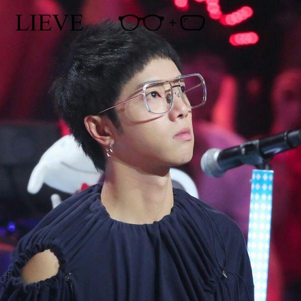 

big size eye glasses frame women men brand designer spectacle frames prescription eyeglasses for womens ins, Silver