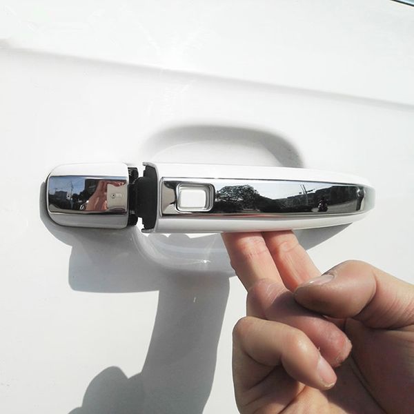 Carro Styling Porta Handles Decoração Frame Cover para Audi A4 B8 Q3 Q5 2010-16 Aço Inoxidável Doorknob Trim Acessórios Automóveis