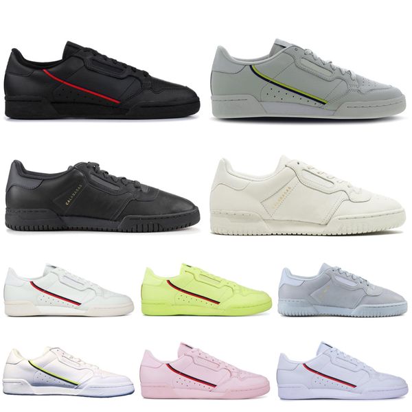 

powerphase calabasas continental 80 casual shoes core black white pink semi-frozen yellow grey women mens trainer sports sneakers wholesale