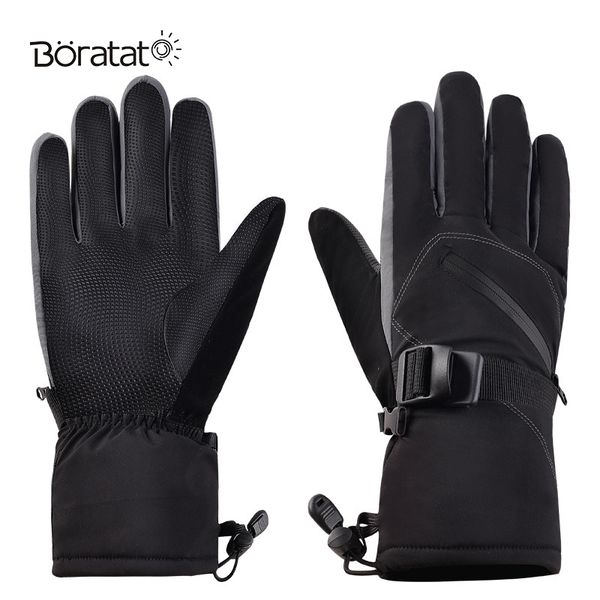 

men's ski gloves fleece snowboard windproof waterproof gloves riding winter snow