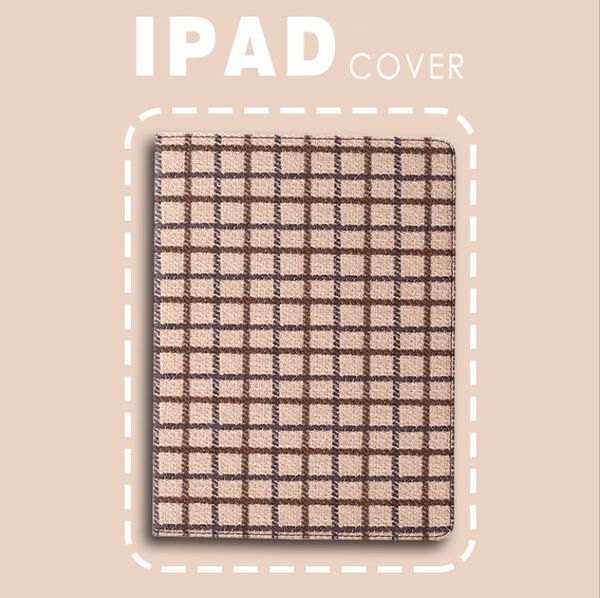

classice grid designer for ipad mini 12345 ipad 234 2017/2018 ipad 9.7 new style leather + soft silicone eva pc cover stand