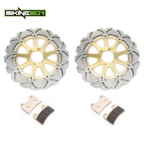

bikingboy front brake discs disks rotors pads for 750 800 900 1000 ss sport supersport 696 800 1000 748 996