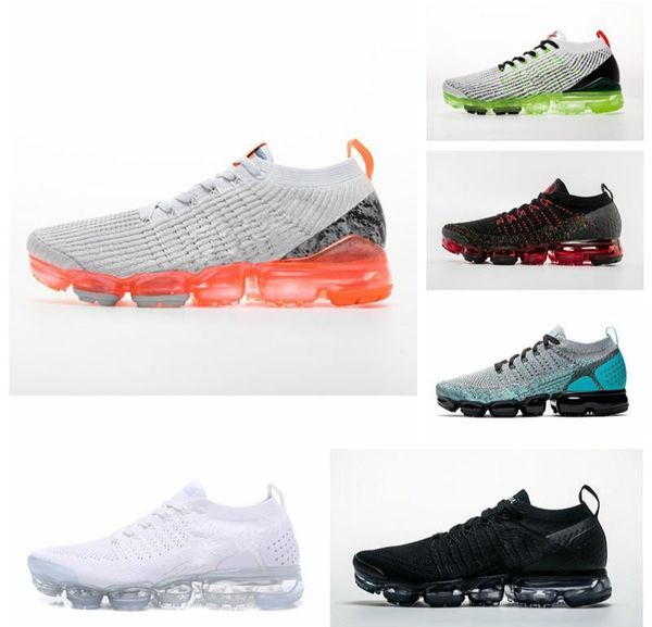 

2020 women knit sneakers running shoes northern lights night triple black total eclipse cool grey volt metallic trainer sport sneaker