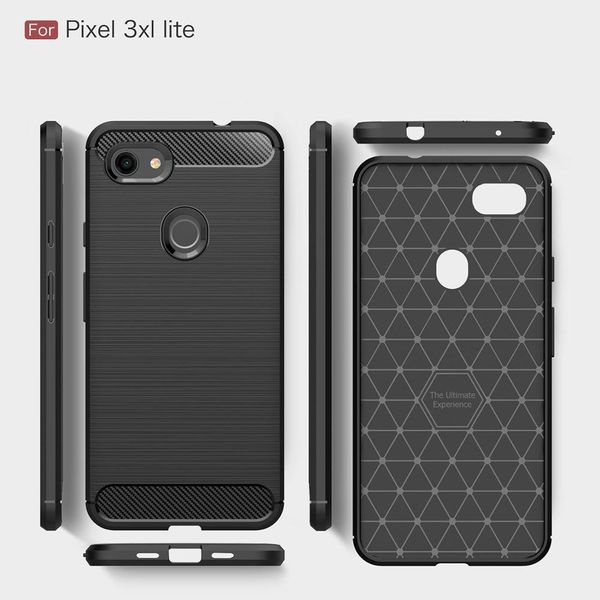 

carbon fiber cover 360 full protection phone case for google pixel 2 3 3xl 3a 3a 4 4a xl shockproof bumper cover case coque