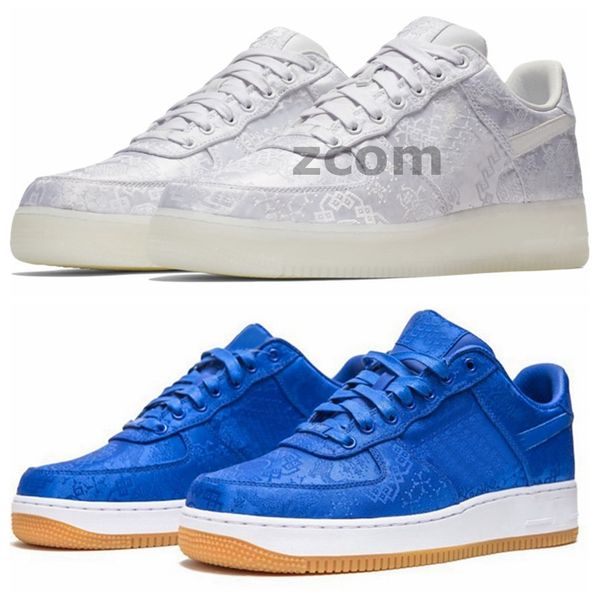 

2020 forces low premium blue white silk ao9286-100 running shoes clot women mens trainers sneakers one sports 1 x des chaussures