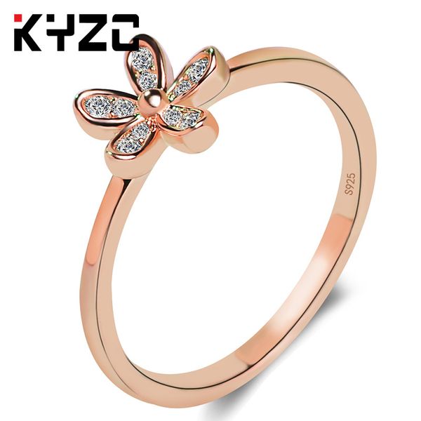 

blockbuster european and american high-grade jewelry selling panjia small daisy rose gold ring personality tail ring, Silver