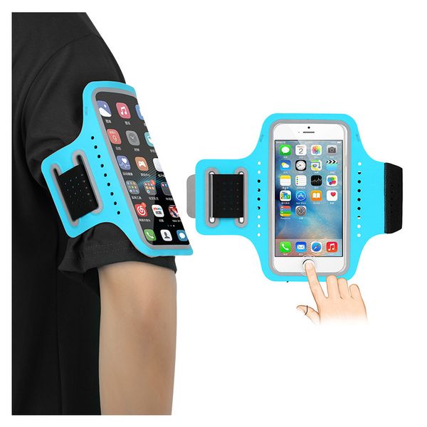 

phone case ,water resistant cell phone armband case for iphonewith adjustable elastic band key holder for running, hiking