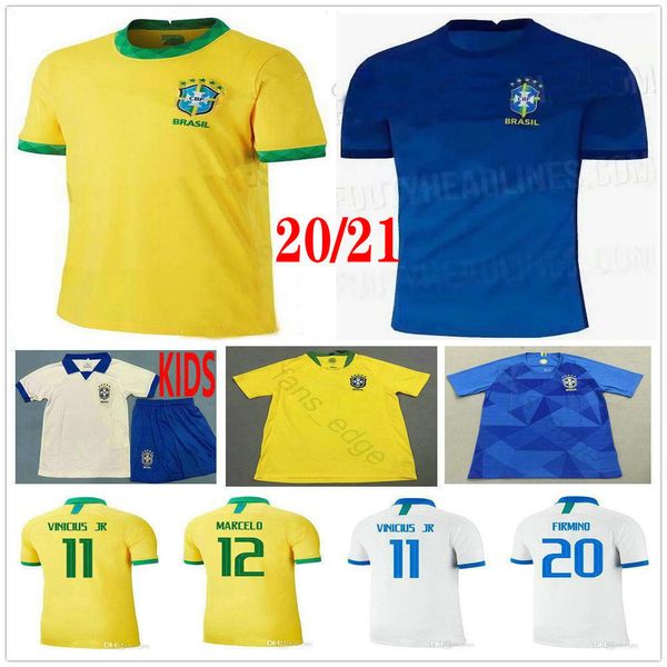 

2020 2021 soccer jerseys g.jesus marcelo neres coutinho vinicius custom 2018 world cup brasil men woman kids football shirt, Black