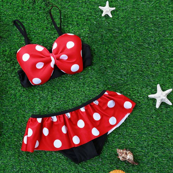 

cartoon baby girl kids bathing suit swimwear bikini set tankini swimsuit costume
