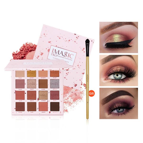 

new 16 colors eyeshadow palette eyes shimmer fashion matte makeup eyeshadow palette completa