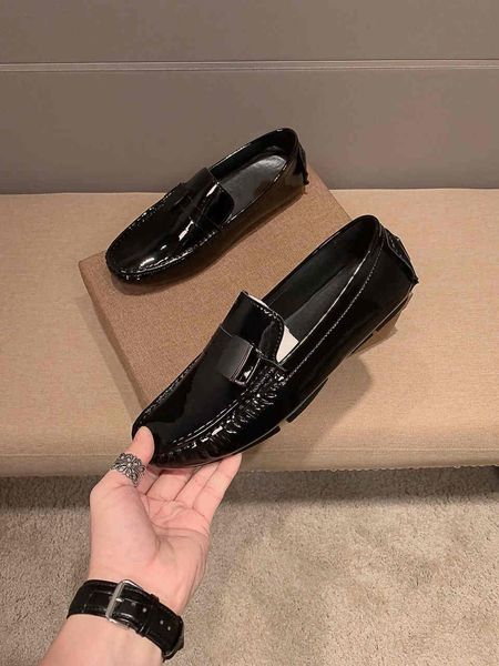 

2020 new european and american sf, high-end quality, elegant and comfortable non-slip wear-resistant outsole men's leather shoe 14243h, Black