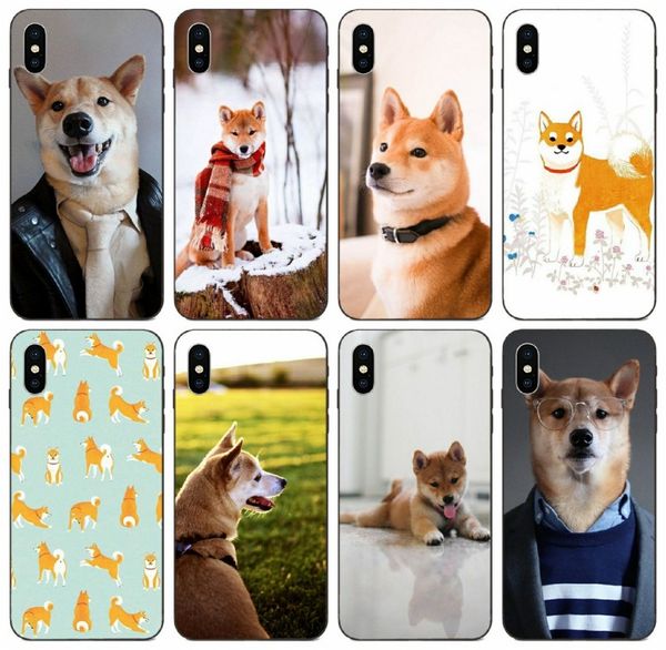 

tongtrade] shiba inu brushwood dog cute cartoon case for iphone 8p 7p 6p 5p plus x xs 11 pro max samsung on5 on7 s9 huawei p10 p9 lite case