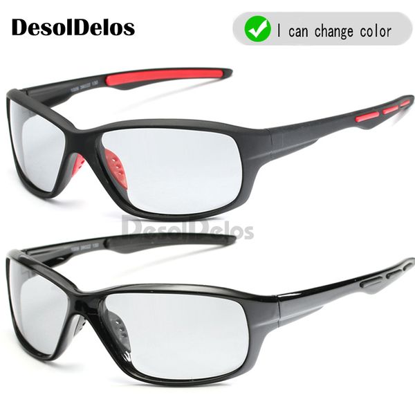 

2019 pchromic polarized sunglasses men classic pilot metal frame sun glasses women chameleon day night driving sunglass, White;black