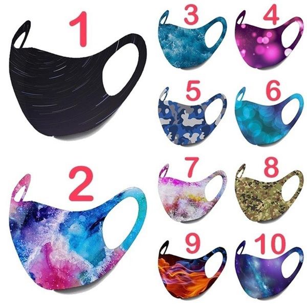 Maschera di design con stampa a stella maschera desiderio vendita calda 10 colori simpatica maschera sottile in spugna di polvere per orecchie appesa