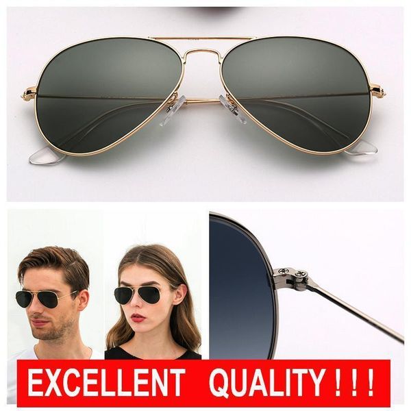 

mens designer sunglasses women brand sunglasses fashion pilot sun glasses driving pilot eyewear des lunettes de soleil with leather case, White;black