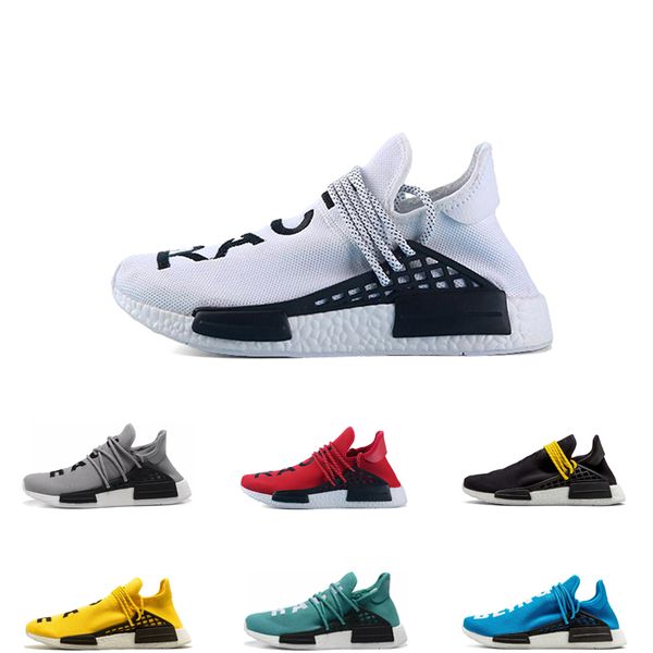

Fashion men women human race 1.0 running shoes white black yellow grey Sport Shoes blue red Trainer Sneakers size 36-45