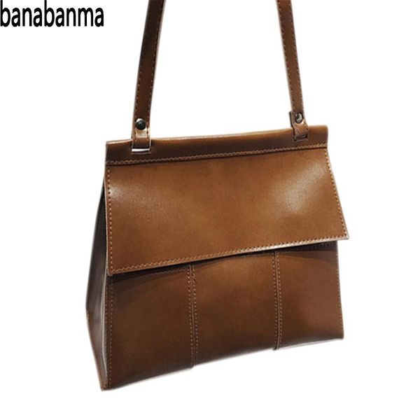 

banabanma woman handbag female fashional splice pu single shoulder bag leisure satchel messenger bag bags for women 2018 zk30