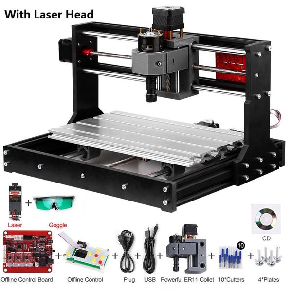 

3018 pro grbl er11 control cnc laser engraver cnc laser cutter engraving machine printer diy 3 axis pcb milling machine