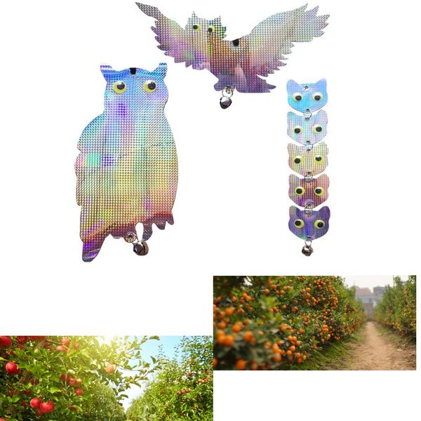 

сад лазерный светоотражающий поддельные сова поставки висячие светоотражающий сова пугало пугает птица голуби дятел репеллент птицы
