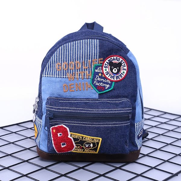 

aspnt tide br baby children cartoonembroidery boys girls kindergarten bag tide brand baby children cartoonembroidery boys backpack backpack