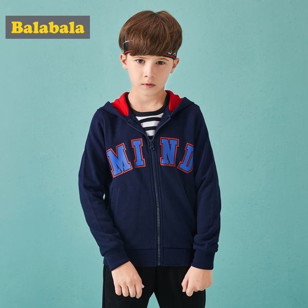 

balabala kids boys jacket autumn winter children boys kids soft and comfortable jackets children popular wild color coats fashio, Blue;gray