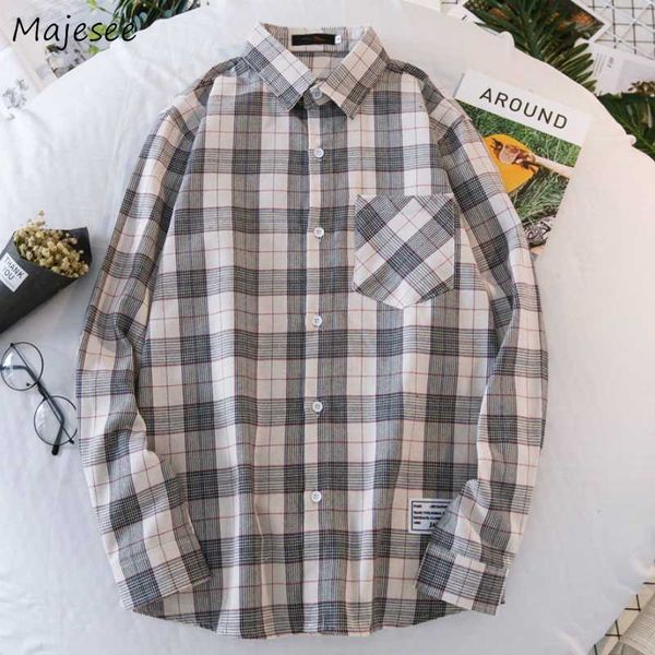 

мужские рубашки плед ins chic модный с длинным рукавом все матча daily outwear плюс размер 3xl mens свободный корейский простой ulzzang новы, White;black