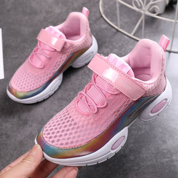 

kids running shoes for girls sneakers breathable air mesh anti-slippery comfortable sport shoes child super light tenis