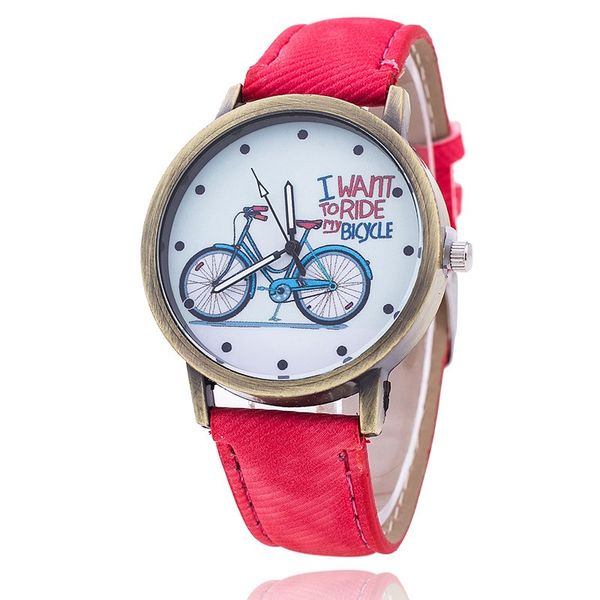 

2018 new & simple bike watch suitable as a surprise birthday gift, give your friends a watch and treasure every minute together, Slivery;brown