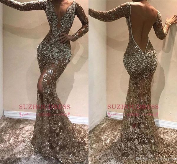 

vinatge длинные рукава русалка пром платья sexy backlesss african вечернее платье дешевые полный шнурок формальное партии pageant платье нев, Black