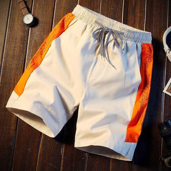 

shorts male trousers leisure time easy trend large underpants thin section summer motion full marks pants man sandy beach pants, White;black