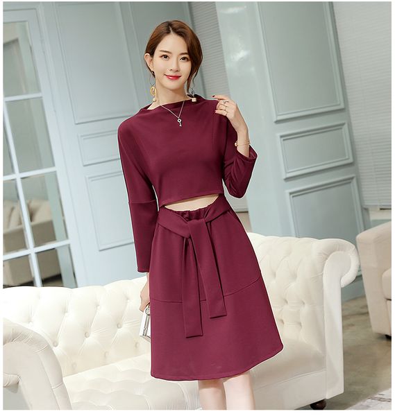 

purple female loose short sleeve splicing gauze dress, Black;gray
