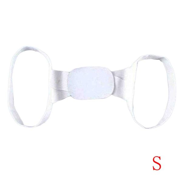 

back support adjustable posture corrector belt women clavicle spine shoulder lumbar correction brace, Black;blue