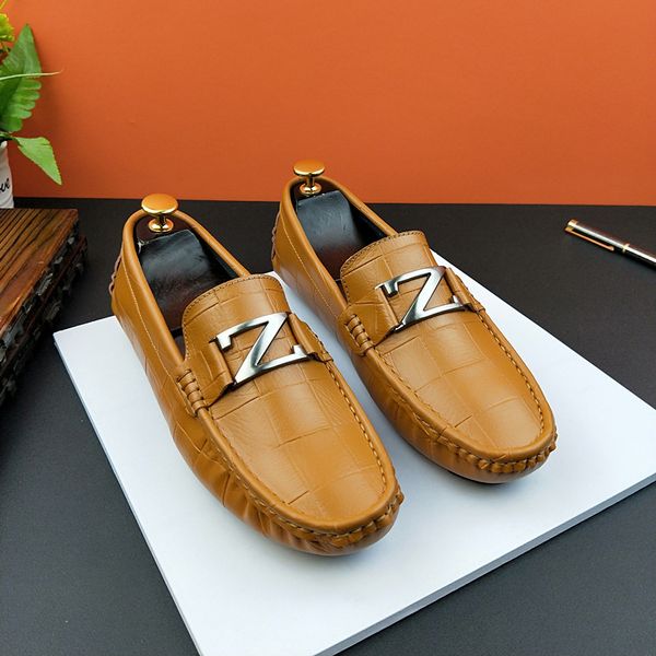 

genuine leather doug shoe male joker personality male shoe season trend leisure time leather shoes guy shoes, Black