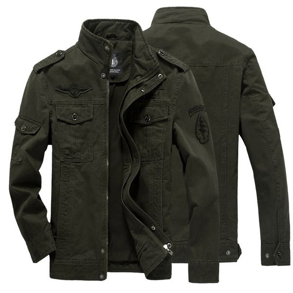 

mens designer jacket military tooling casual coat large size cotton jacket, Black;brown