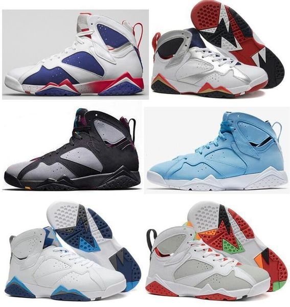

7 7s bordeaux hare olympic tinker alternate men basketball shoes 7s sweater unc french blue gmp raptor sneaker