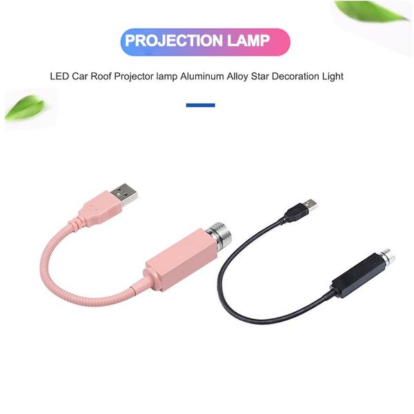 

car usb projector lamp led car roof projector lamp aluminum alloy star decoration light multi-pattern change