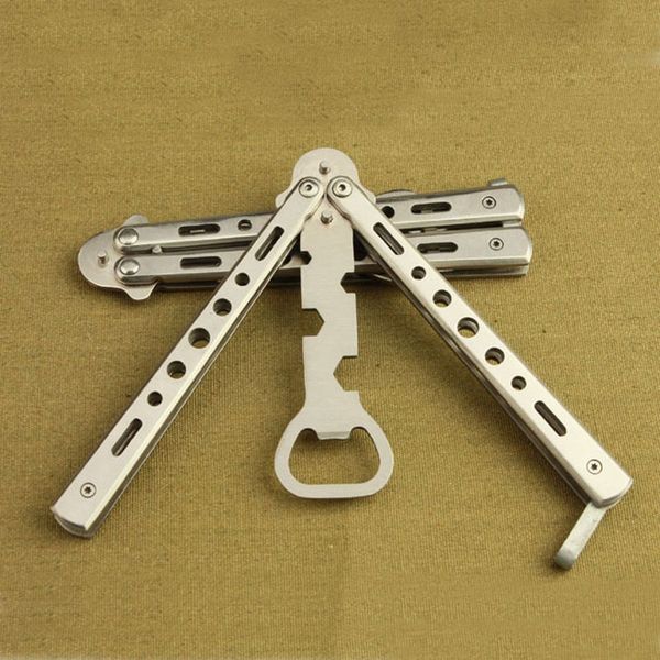 

multifunction bottle opener butterfly sickle butterfly knife training beer bottle opener practice tool zc0673