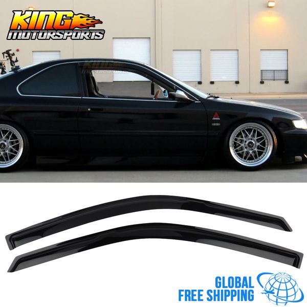 

fits 94-97 accord coupe acrylic window visors 2pc set global ing