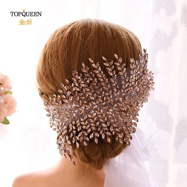 

ueen hws01-lp leather rhinestone wedding veil headband bridal headpieces wedding hair tiara bridal hair accessories