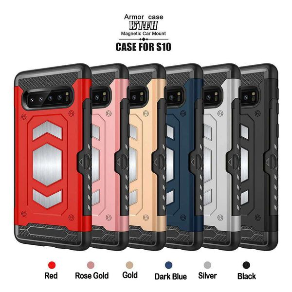 

for iphone xr xs max 6 plus car magnetic armor cell phone case pc tpu hard for samsung s10 s9 plus phone cases