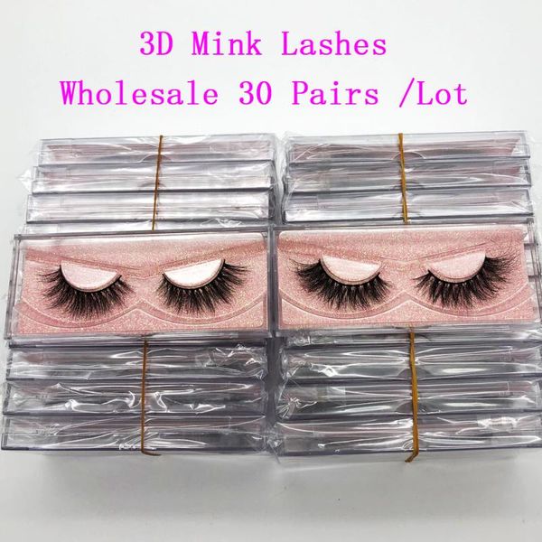 

makeup mink eyelashes wholesale 3d mink lashes beauty false eyelash extension lash packaging box full strip thick handmade lash