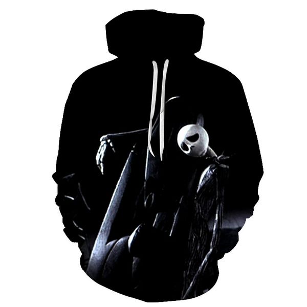 

3d halloween hoodies men women casual sweatshirts 3d hoodie christmas pullover hooded boys /girls halloween pullovers top, Black