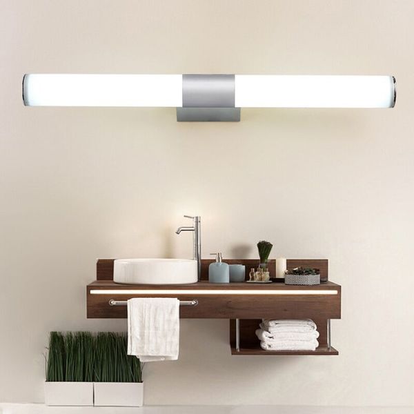 

wall lamp 12w 16w 22w 85-265v led mirror light tube waterproof led modern acrylic wall light bathroom lighting