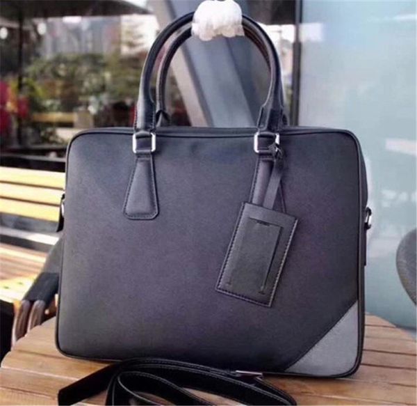

designer handbag men's briefcase leather attache case good match tidal portable men's joker luxury briefcase newset style