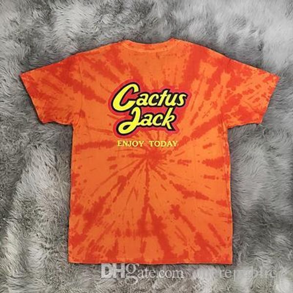 

19ss галстук крашения трэвис скотт astroworld tour астронавт tee жаль, что вы были здесь футболка мужчины женщины кактус нарисовал дом футбо, White;black