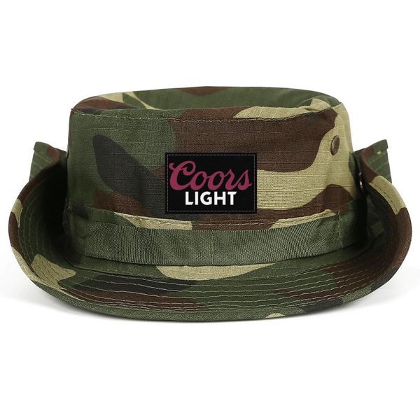 

fashionable coors light neutral foldable fisherman hat design cute cowboy cap logo brewed in golden colorado banquet beer, Blue;gray